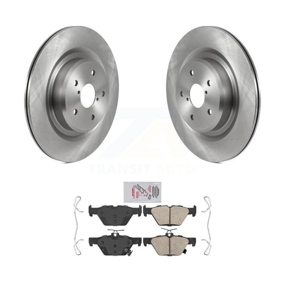 Rear Disc Brake Rotors And Ceramic Pads Kit For 2019-2024 Subaru Ascent K8A-101216
