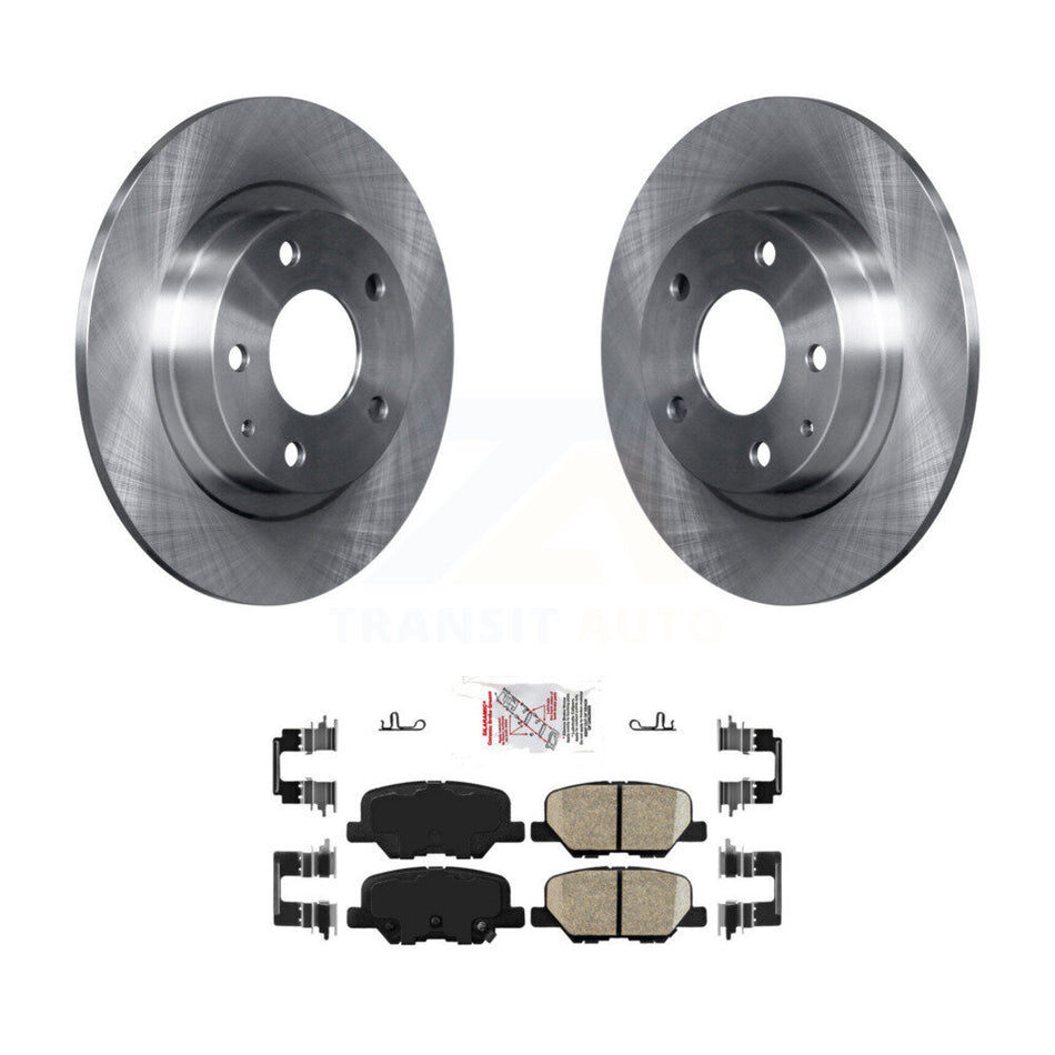 Rear Disc Brake Rotors And Ceramic Pads Kit For 2014-2015 Mazda 6 K8A-101235