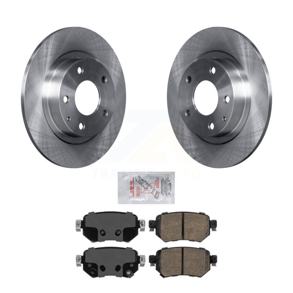 Rear Disc Brake Rotors And Ceramic Pads Kit For 2016-2021 Mazda 6 K8A-101236