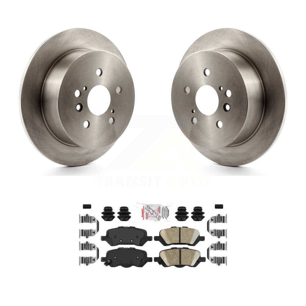 Rear Disc Brake Rotors And Ceramic Pads Kit For 2009-2016 Toyota Venza K8A-101237