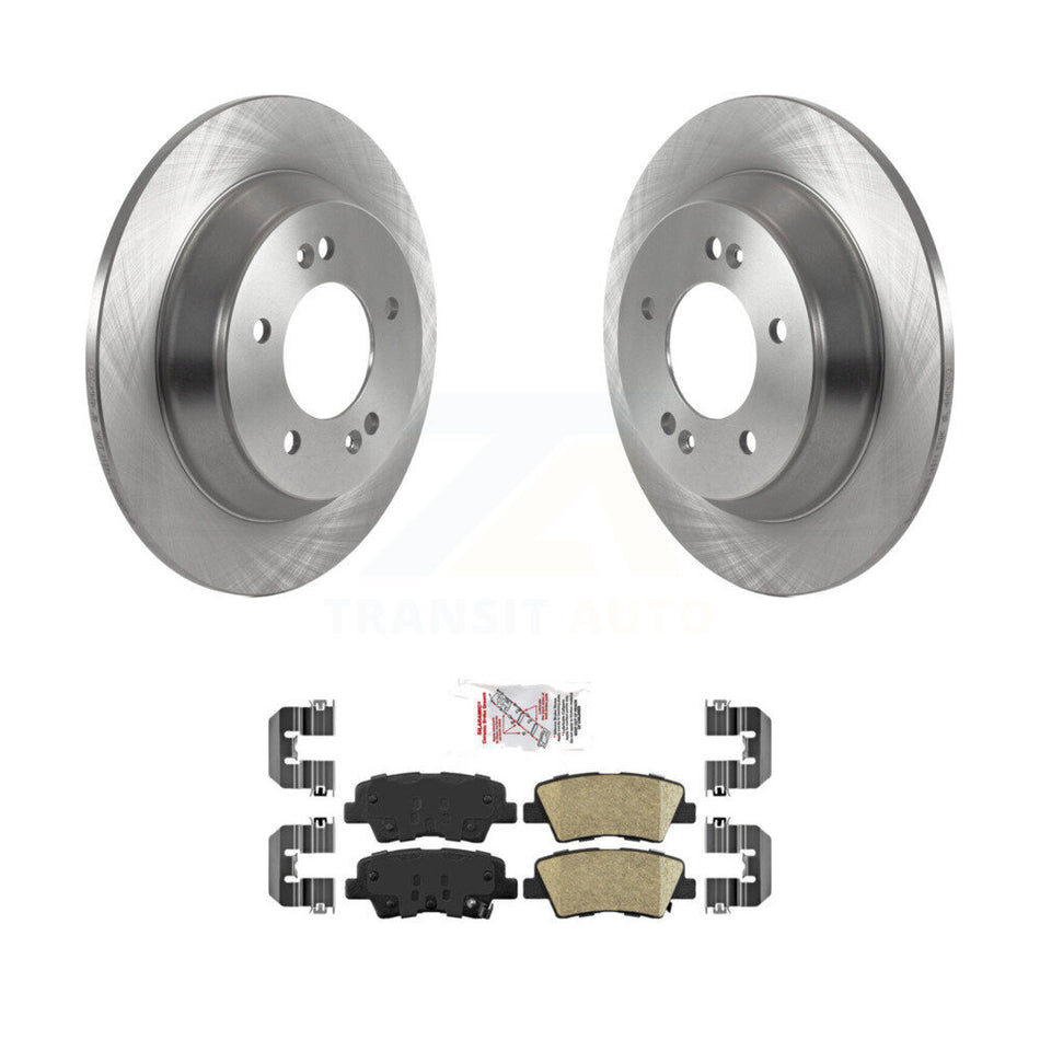 Rear Disc Brake Rotors And Ceramic Pads Kit For Hyundai Kona Kia Soul K8A-101252