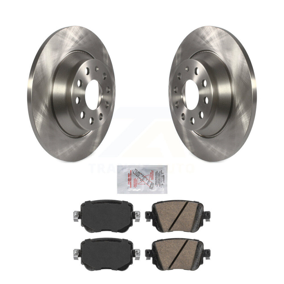 Rear Disc Brake Rotors And Ceramic Pads Kit For 2016-2018 Audi Q3 Quattro K8A-101255
