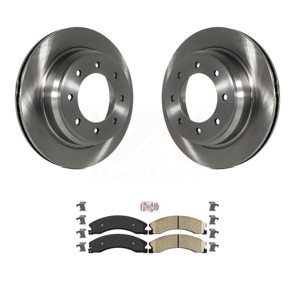 Rear Disc Brake Rotors And Ceramic Pads Kit For 2012-2021 Nissan NV2500 NV3500 NV1500 K8A-101256