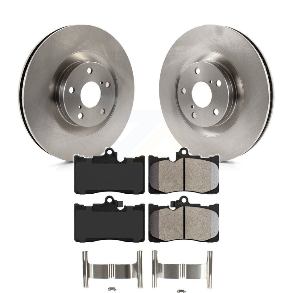 Front Brake Rotors & Semi-Metallic Pad Kit For Lexus IS300 IS350 GS350 RC350 RC300 GS450h K8A-101260