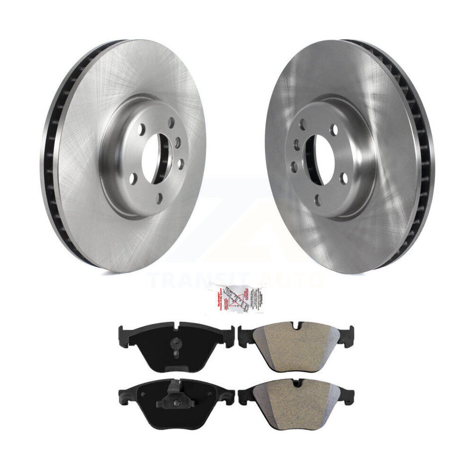 Front Disc Brake Rotors And Semi-Metallic Pads Kit For 2011-2013 BMW 535i K8A-101267