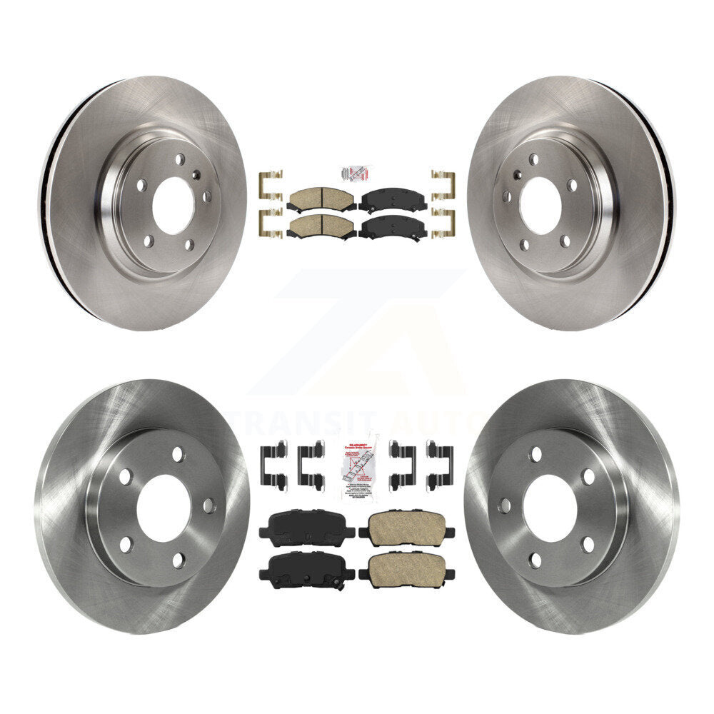 Front Rear Ceramic Pads And Disc Brake Rotors Kit For Chevrolet Impala Limited K8A-101276