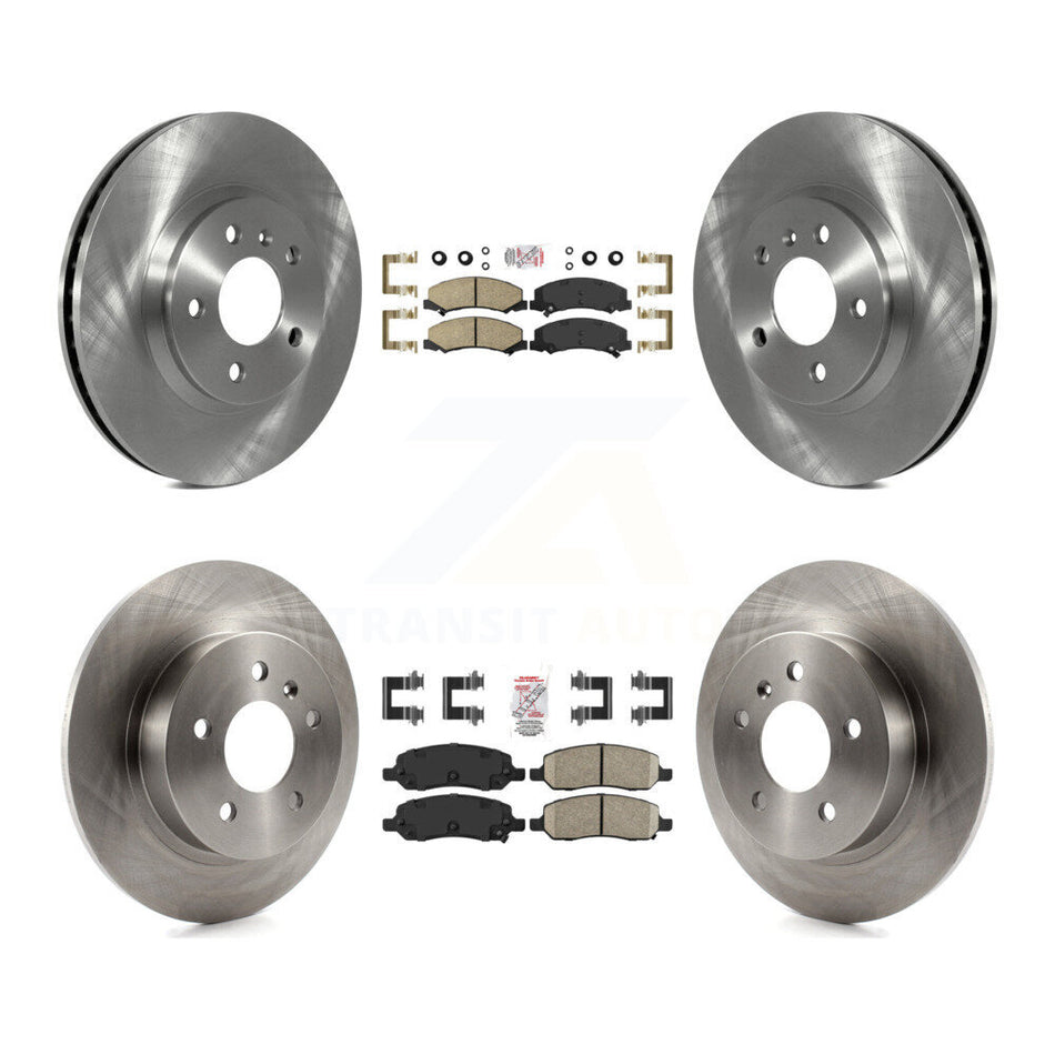 Front Rear Ceramic Pads And Disc Brake Rotors Kit For Buick Lucerne K8A-101282