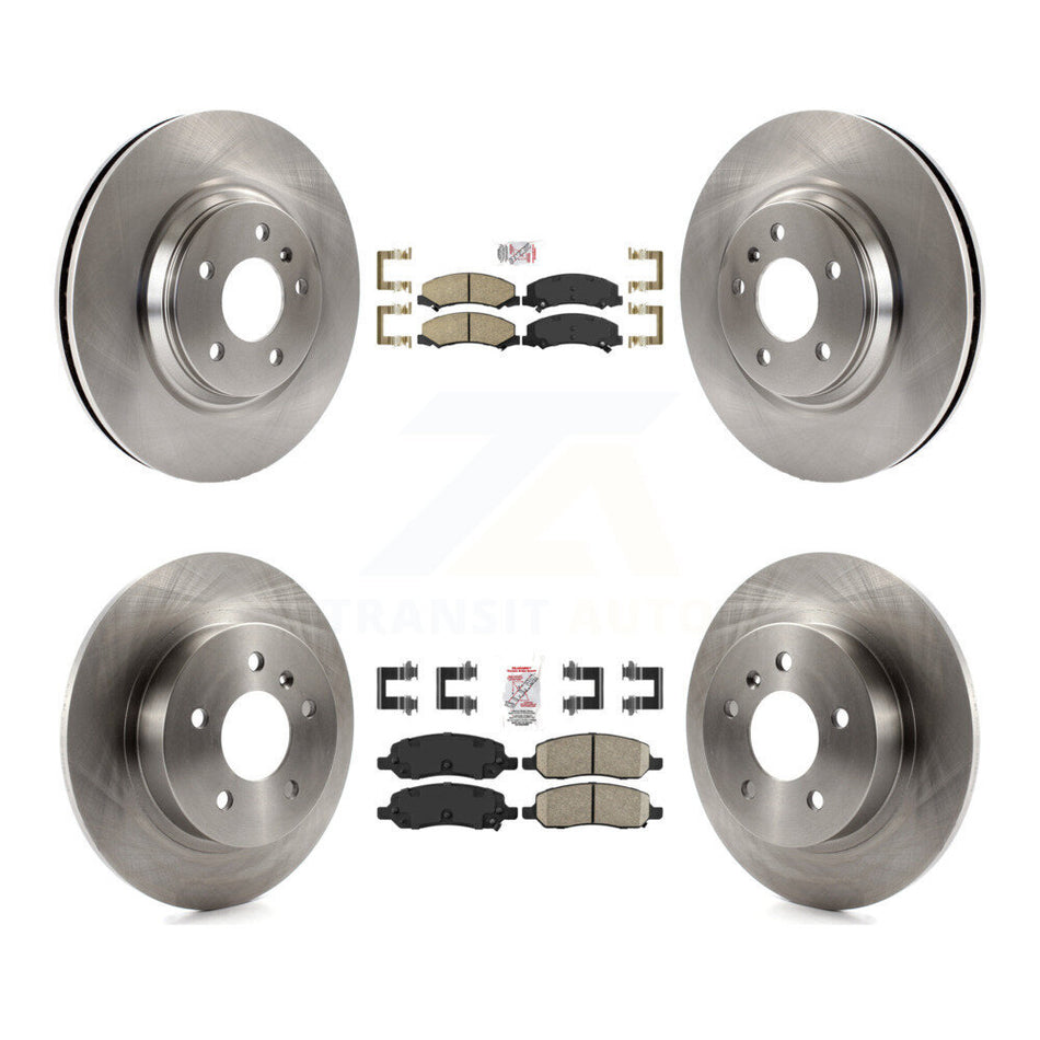 Front Rear Ceramic Pad And Disc Brake Rotors Kit For 2006-2011 Buick Lucerne Cadillac DTS K8A-101285