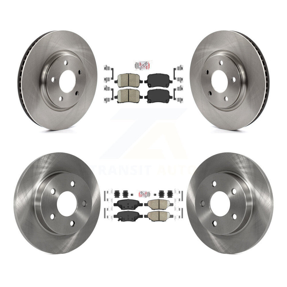 Front Rear Ceramic Pad Brake Rotors Kit For Chevrolet Pontiac Cobalt G5 Saturn Ion Malibu K8A-101290