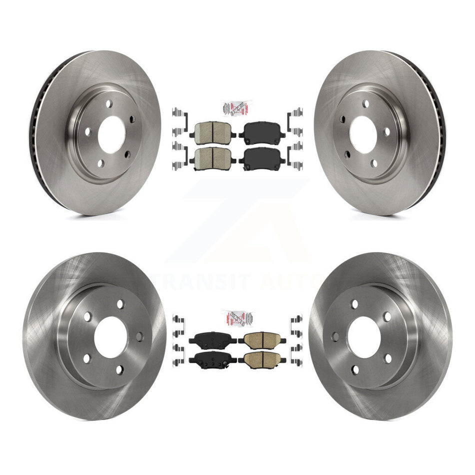 Front Rear Ceramic Pad Brake Rotors Kit For Chevrolet Pontiac Cobalt G5 Saturn Ion Malibu K8A-101291