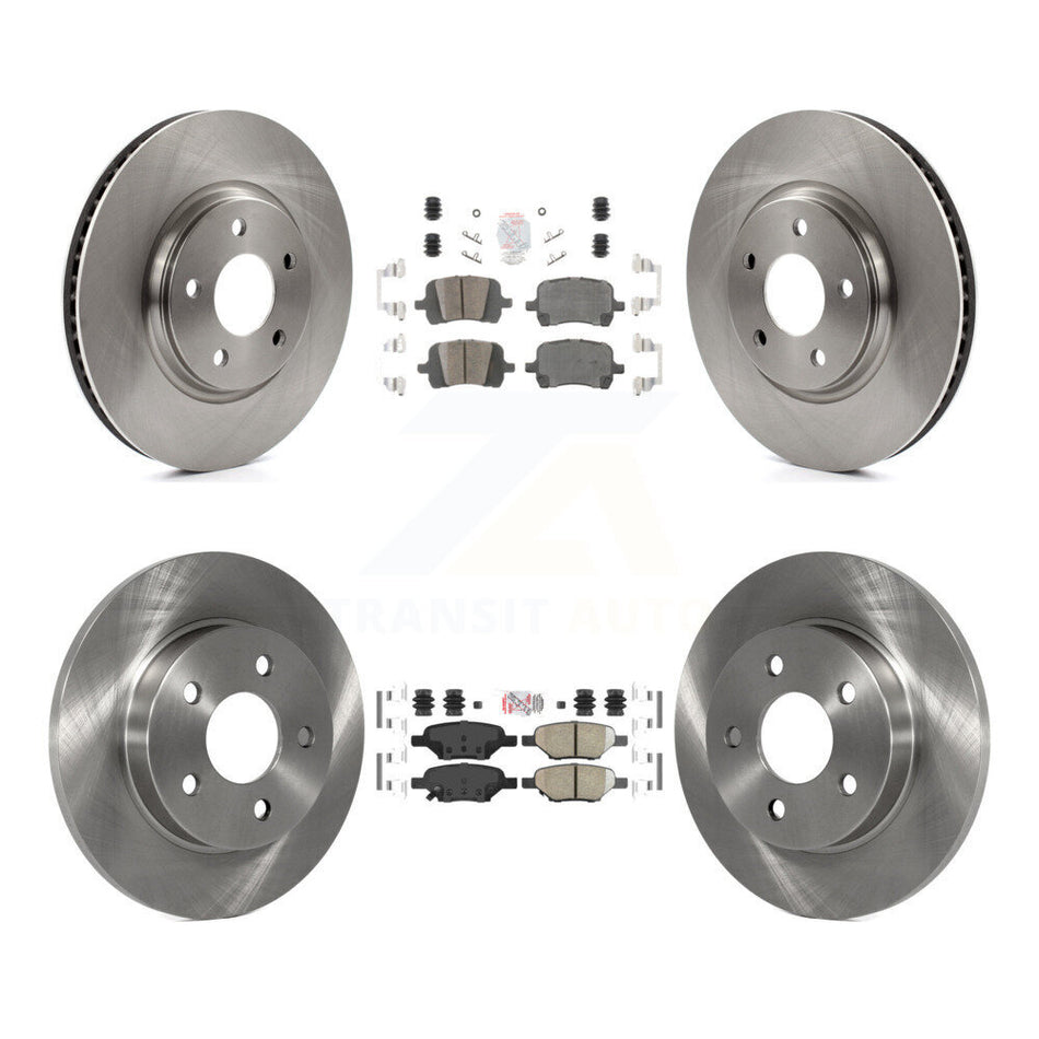 Front Rear Ceramic Pad & Brake Rotor Kit For Chevrolet Malibu Pontiac G6 Cobalt G5 Saturn K8A-101292