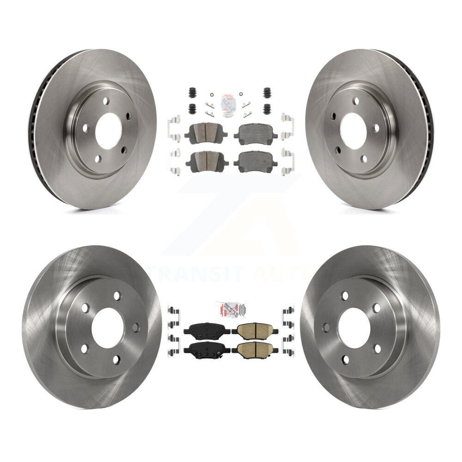 Front Rear Ceramic Pad & Brake Rotor Kit For Chevrolet Malibu Pontiac G6 Cobalt G5 Saturn K8A-101293