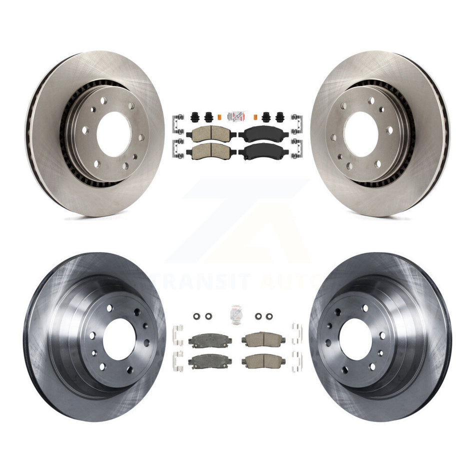 Front Rear Ceramic Pad Brake Rotors Kit For Chevrolet Trailblazer GMC Envoy Buick Rainier K8A-101297