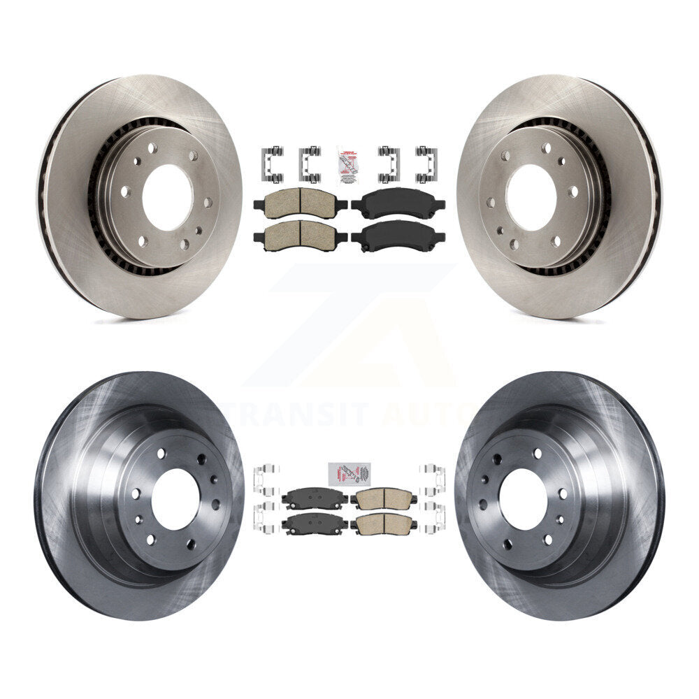 Front Rear Ceramic Pad Brake Rotors Kit For Chevrolet Trailblazer GMC Envoy Buick Rainier K8A-101298