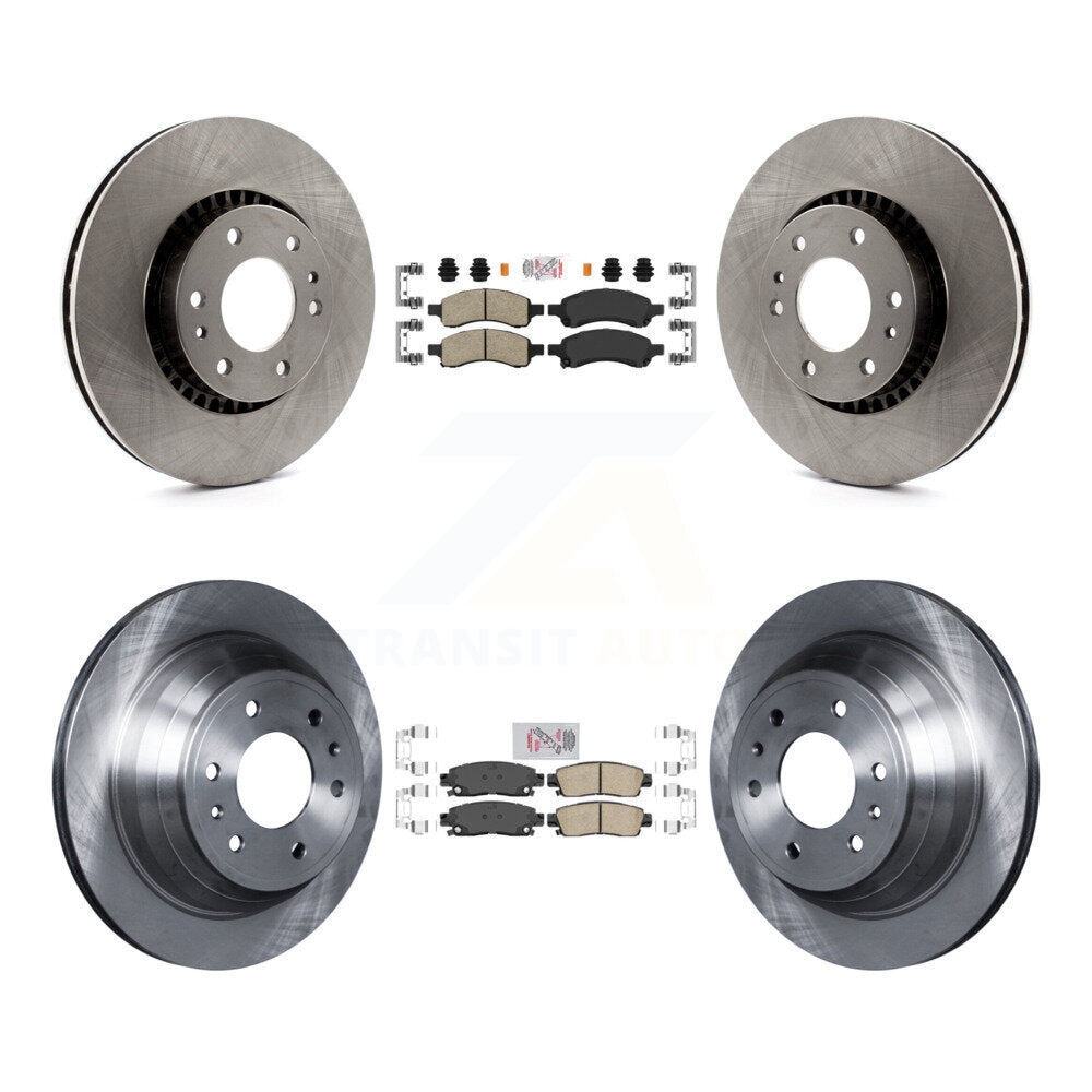 Front Rear Ceramic Pad & Brake Rotor Kit For Chevrolet Trailblazer GMC Envoy XL EXT Buick K8A-101300