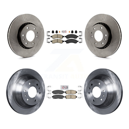Front Rear Ceramic Pad & Brake Rotor Kit For Chevrolet Trailblazer GMC Envoy XL EXT Buick K8A-101300