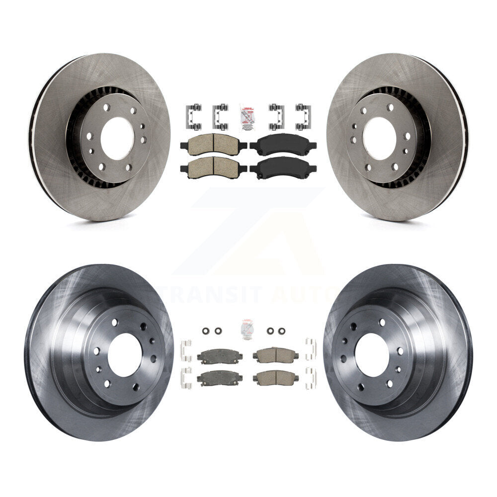 Front Rear Ceramic Pad & Brake Rotor Kit For Chevrolet Trailblazer GMC Envoy XL EXT Buick K8A-101303