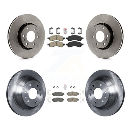 Front Rear Ceramic Pad & Brake Rotor Kit For Chevrolet Trailblazer GMC Envoy XL EXT Buick K8A-101303