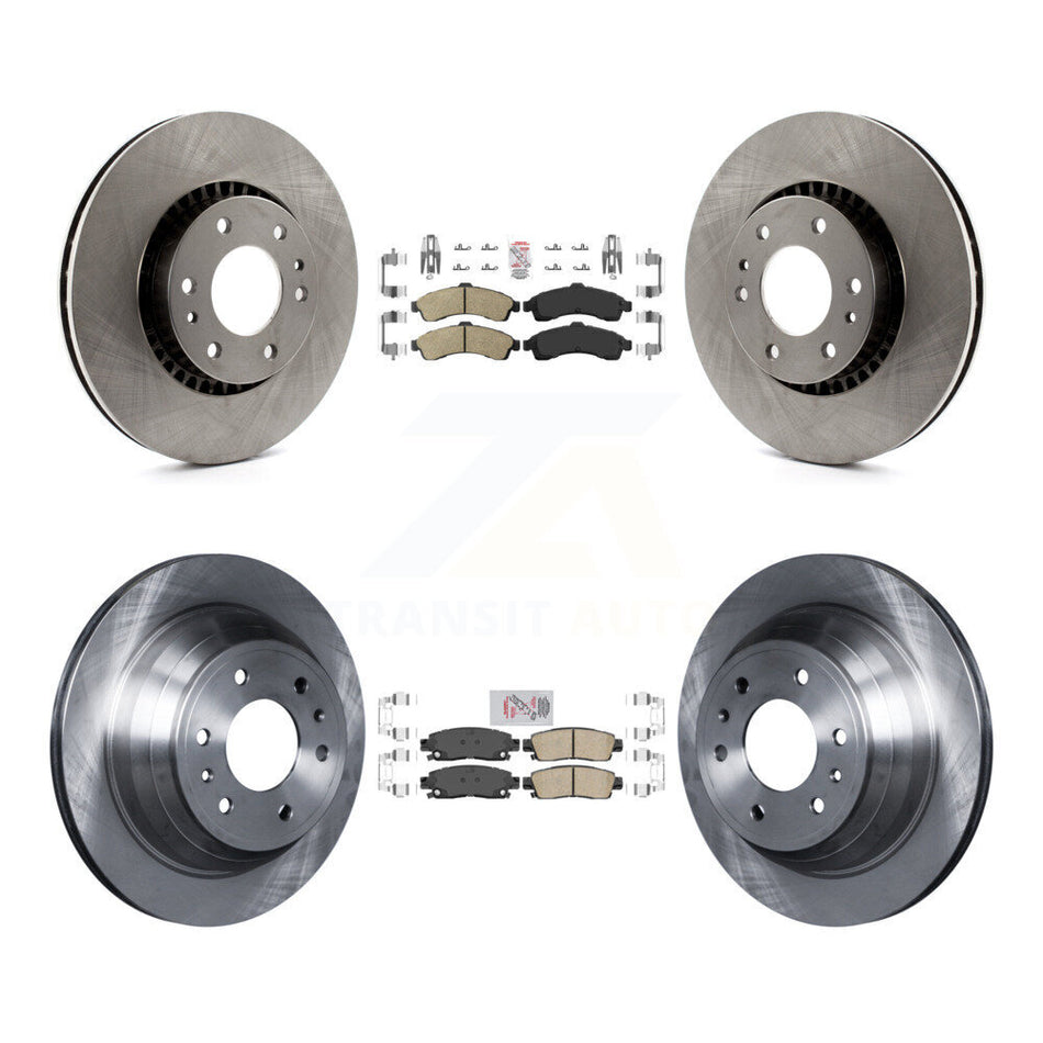 Front Rear Ceramic Pad Brake Rotor Kit For Chevrolet GMC Trailblazer Envoy XL EXT SSR XUV K8A-101306