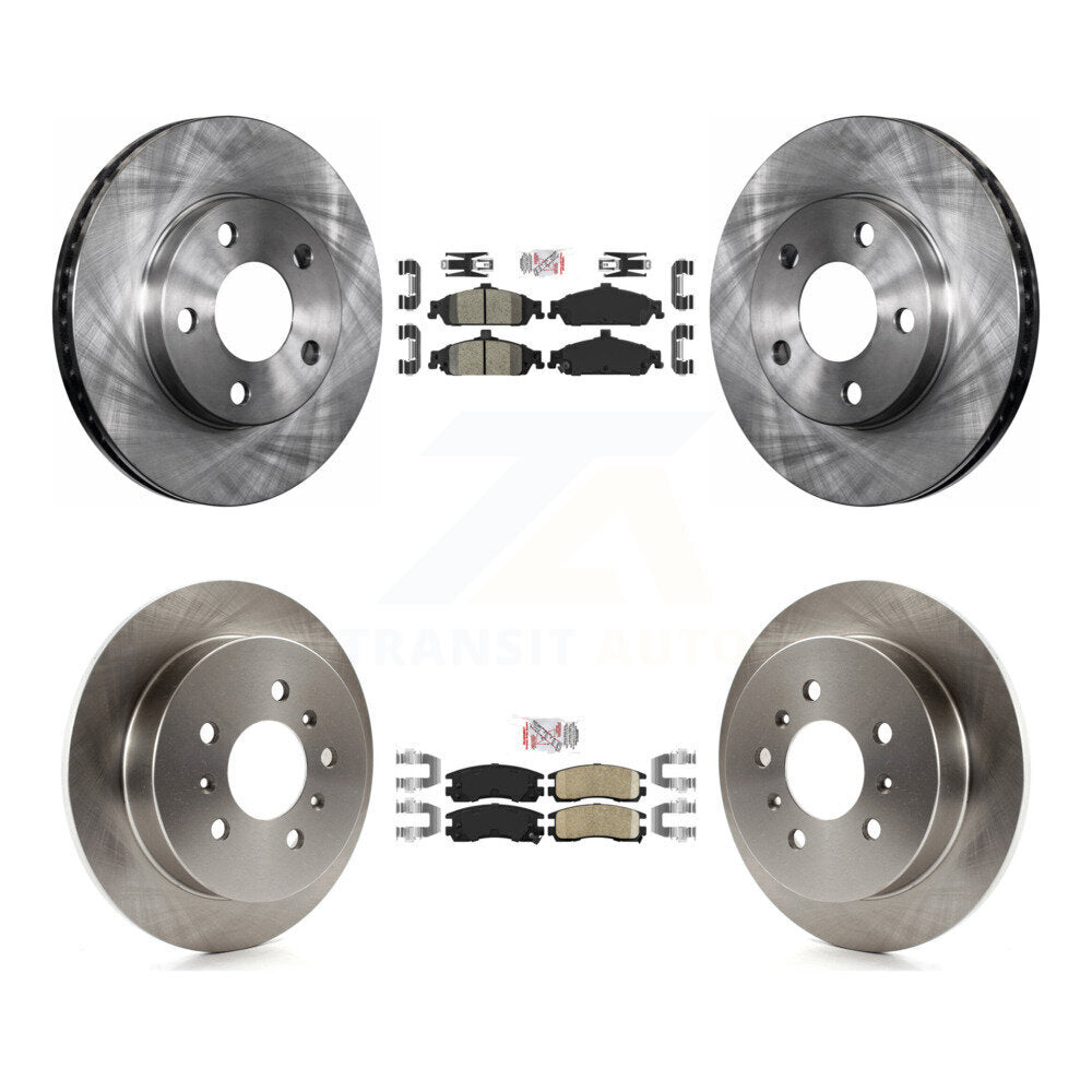 Front Rear Ceramic Pads And Disc Brake Rotors Kit For Pontiac Grand Am Oldsmobile Alero K8A-101308