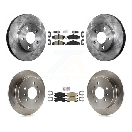 Front Rear Ceramic Pads And Disc Brake Rotors Kit For Pontiac Grand Am Oldsmobile Alero K8A-101308