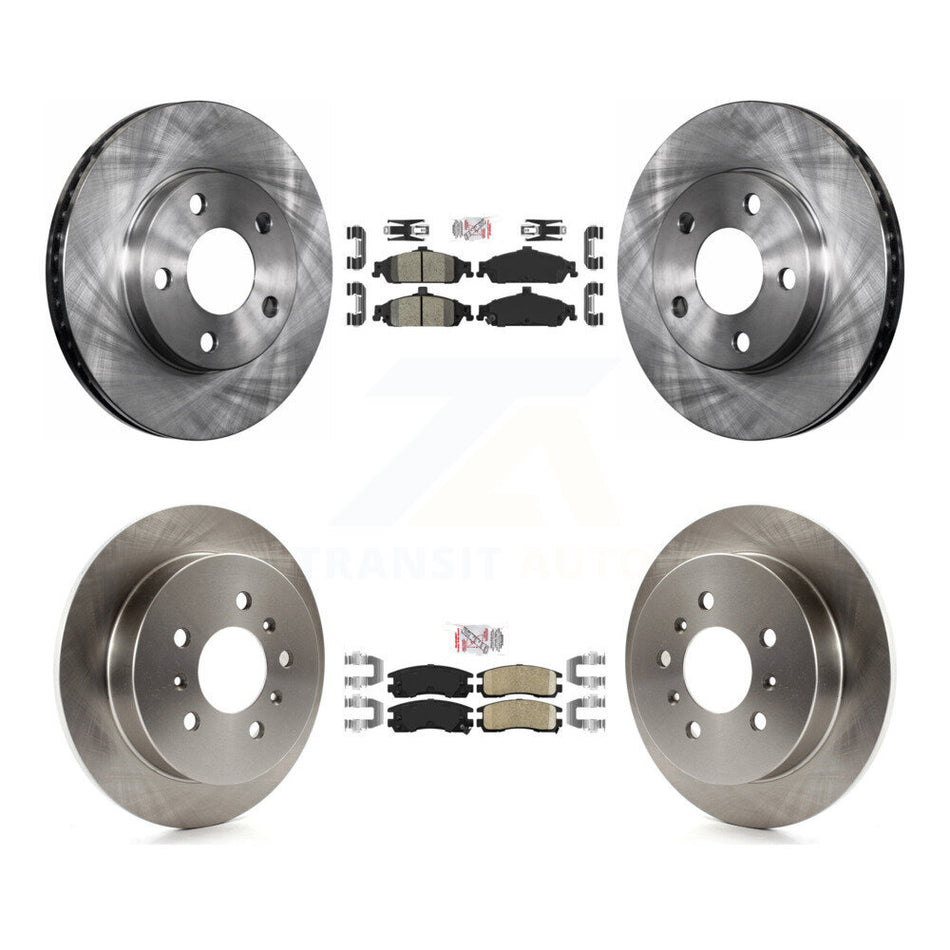 Front Rear Ceramic Pads And Disc Brake Rotors Kit For Pontiac Grand Am Oldsmobile Alero K8A-101308