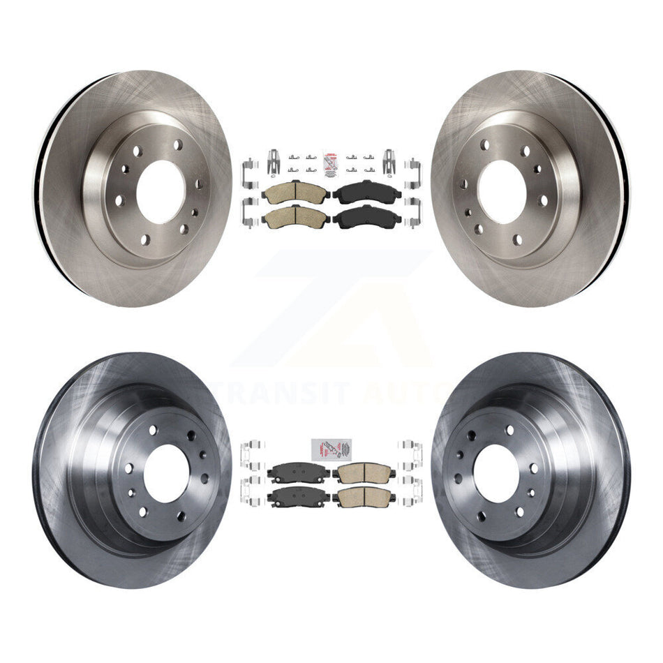 Front Rear Ceramic Pad And Brake Rotor Kit For GMC Envoy Chevrolet Trailblazer Oldsmobile K8A-101310