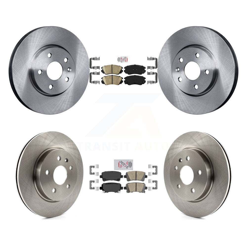 Front Rear Ceramic Pads And Disc Brake Rotors Kit For Chevrolet Malibu Buick LaCrosse K8A-101338