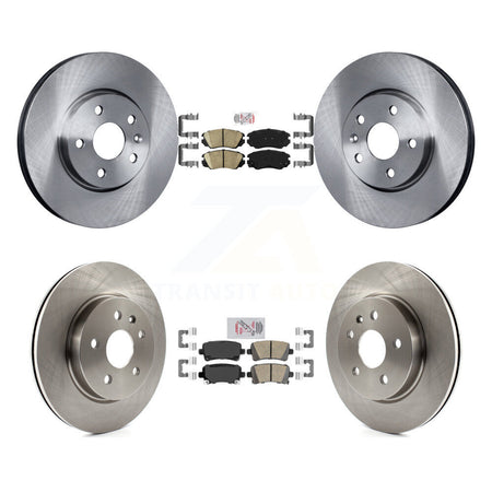 Front Rear Ceramic Pads And Disc Brake Rotors Kit For Chevrolet Malibu Buick LaCrosse K8A-101338