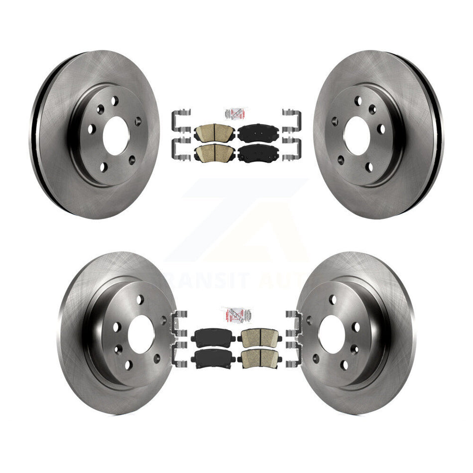 Front Rear Ceramic Pads And Disc Brake Rotors Kit For Chevrolet Malibu Limited K8A-101339