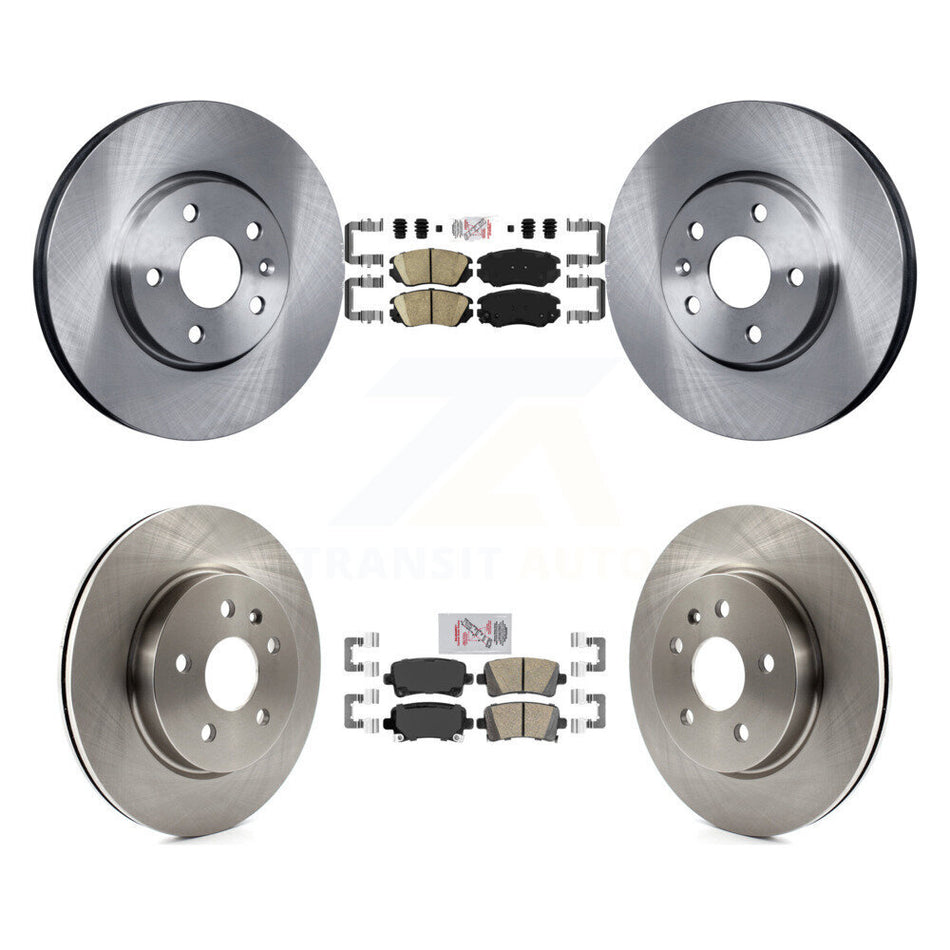 Front Rear Ceramic Pads And Disc Brake Rotors Kit For Chevrolet Malibu Buick LaCrosse K8A-101342