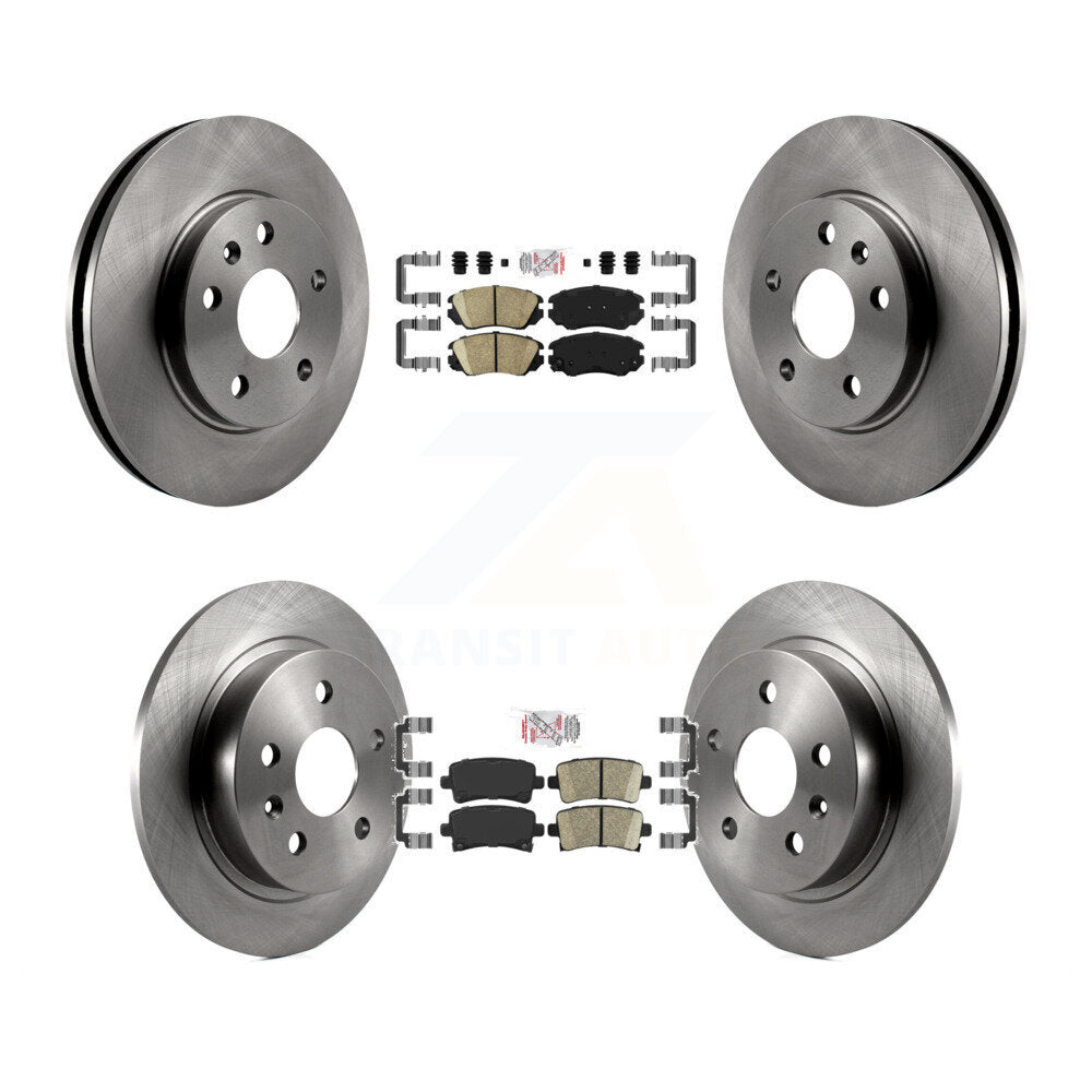 Front Rear Ceramic Pads And Disc Brake Rotors Kit For Chevrolet Malibu Limited K8A-101344