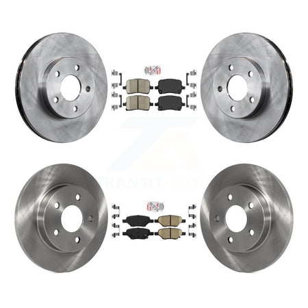 Front Rear Ceramic Pad And Disc Brake Rotor Kit For 2007-2008 Pontiac G5 rear brakes K8A-101350