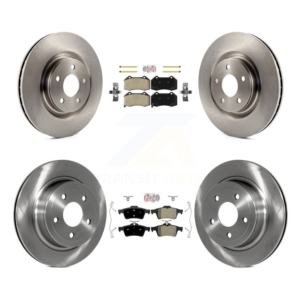 Front Rear Semi-Metallic Pads And Disc Brake Rotors Kit For 2008-2010 Chevrolet Cobalt SS K8A-101353