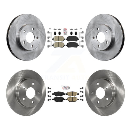 Front Rear Ceramic Pads And Disc Brake Rotors Kit For Pontiac G5 K8A-101359