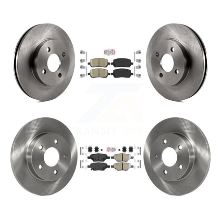 Front Rear Ceramic Pads And Disc Brake Rotors Kit For Pontiac G5 Pursuit K8A-101360