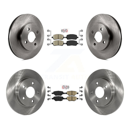 Front Rear Ceramic Pads And Disc Brake Rotors Kit For Pontiac G5 Pursuit K8A-101361