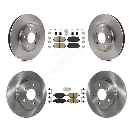Front Rear Ceramic Pads And Disc Brake Rotors Kit For Pontiac G5 With Brakes K8A-101367