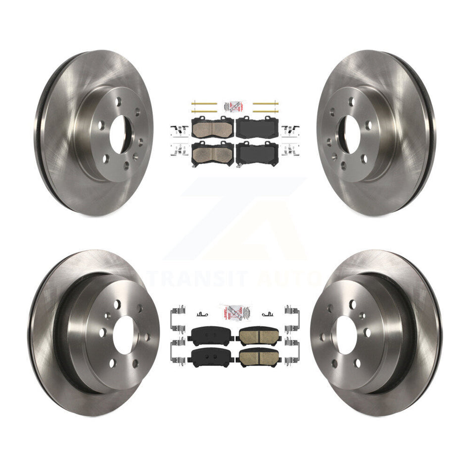 Front Rear Ceramic Pad & Disc Brake Rotor Kit For 2015-2020 Chevrolet Colorado GMC Canyon K8A-101378