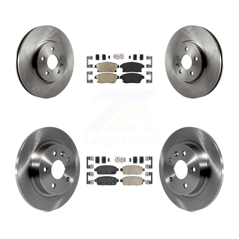 Front Rear Ceramic Pad And Disc Brake Rotor Kit For 2013-2017 Chevrolet Trax Buick Encore K8A-101386