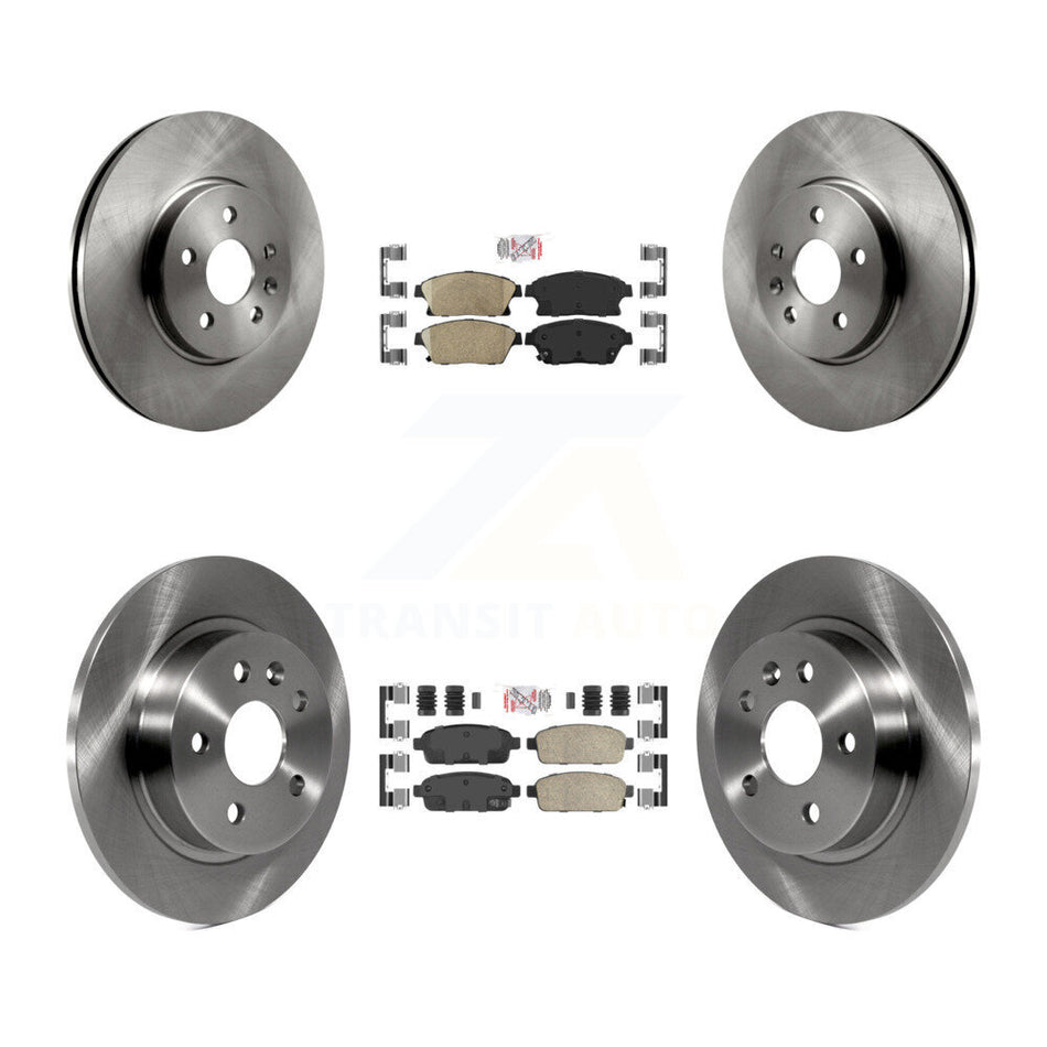 Front Rear Ceramic Pad And Disc Brake Rotor Kit For 2013-2017 Chevrolet Trax Buick Encore K8A-101388
