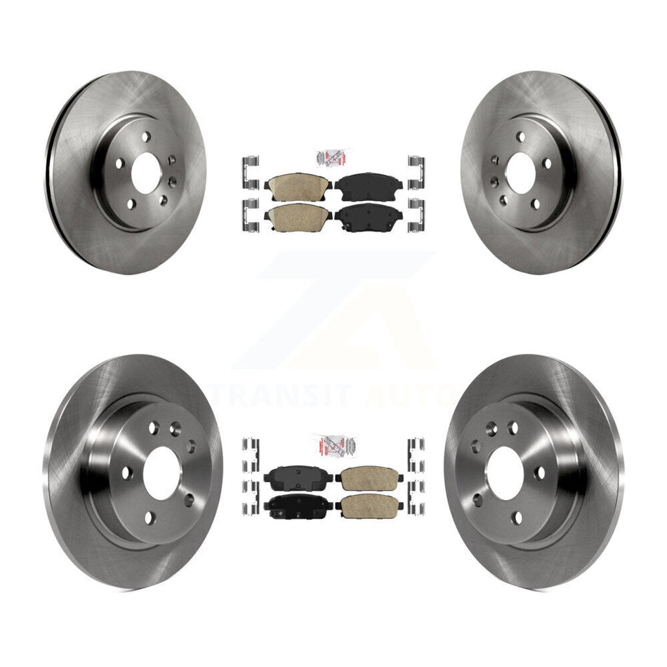 Front Rear Ceramic Pad And Disc Brake Rotor Kit For 2013-2017 Chevrolet Trax Buick Encore K8A-101389