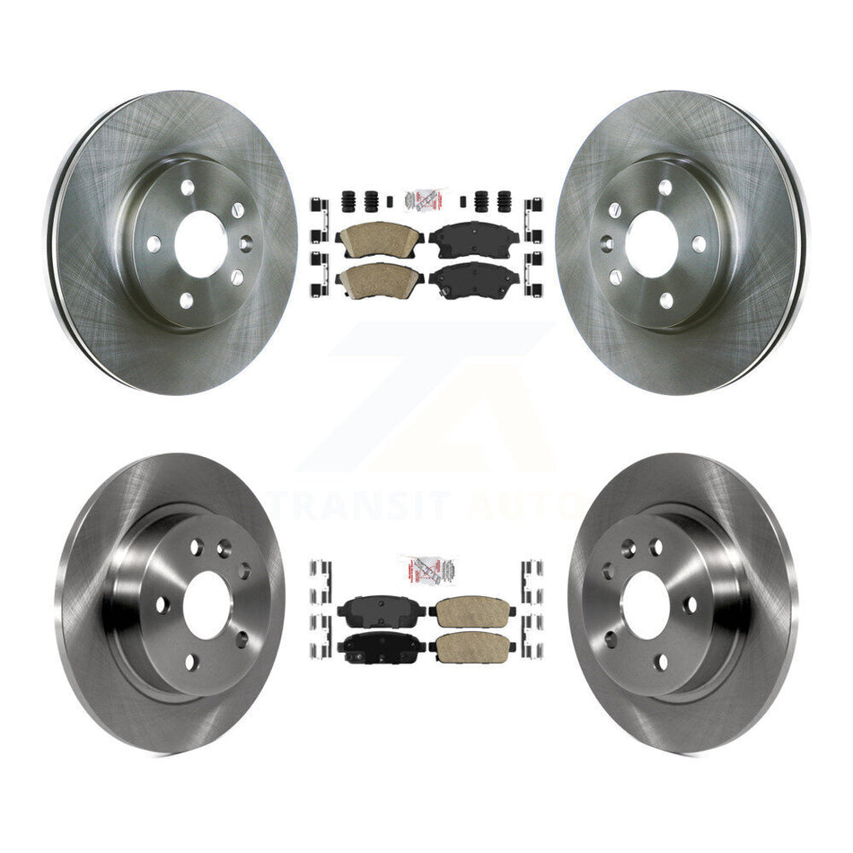 Front Rear Ceramic Pads And Disc Brake Rotors Kit For Chevrolet Cruze Sonic Limited K8A-101393
