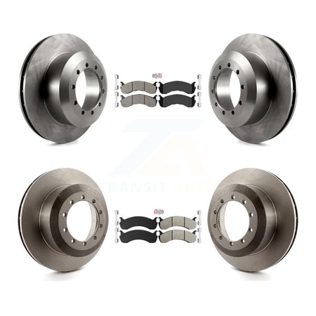 Front Rear Semi-Metallic Pad & Brake Rotors Kit For Ford F-59 Commercial Stripped Chassis K8A-101403