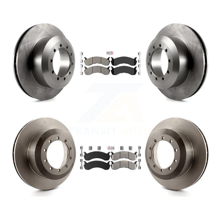 Front Rear Semi-Metallic Pad & Brake Rotors Kit For Ford F-59 Commercial Stripped Chassis K8A-101404