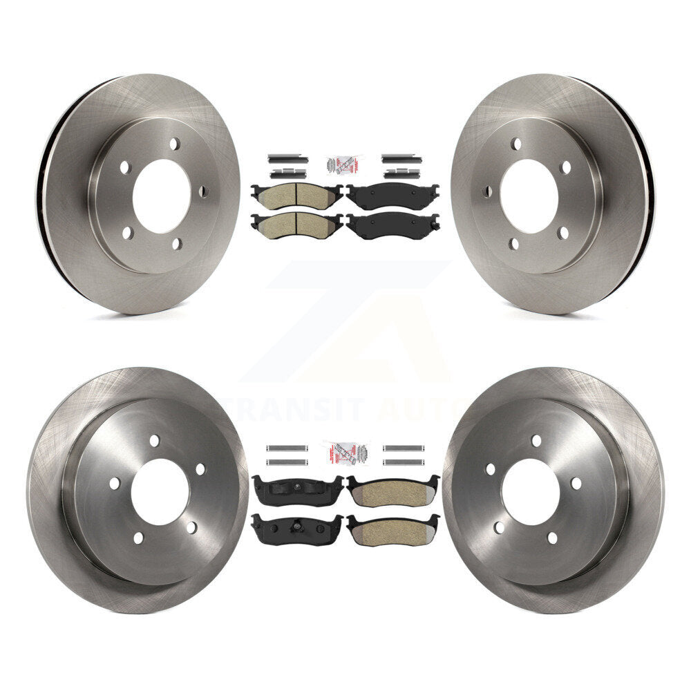 Front Rear Semi-Metallic Pad & Brake Rotors Kit For Ford Expedition Lincoln Navigator 4WD K8A-101407