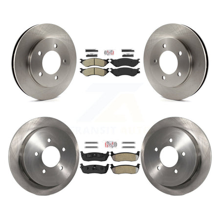 Front Rear Semi-Metallic Pad & Brake Rotors Kit For Ford Expedition Lincoln Navigator 4WD K8A-101407