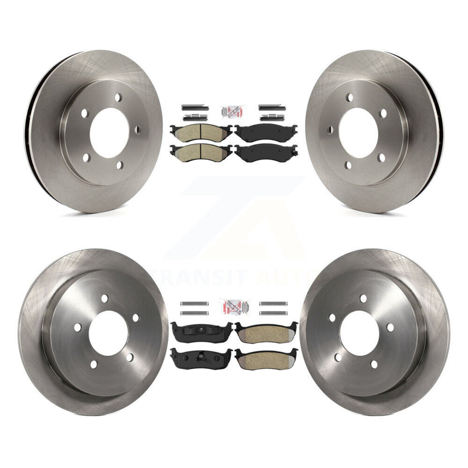 Front Rear Semi-Metallic Pad & Brake Rotors Kit For Ford Expedition Lincoln Navigator 4WD K8A-101407