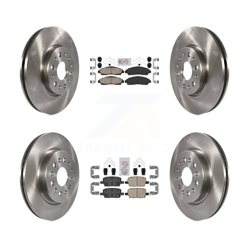 Front Rear Ceramic Pad And Brake Rotor Kit For Chevrolet Traverse GMC Acadia Blazer Buick K8A-101410