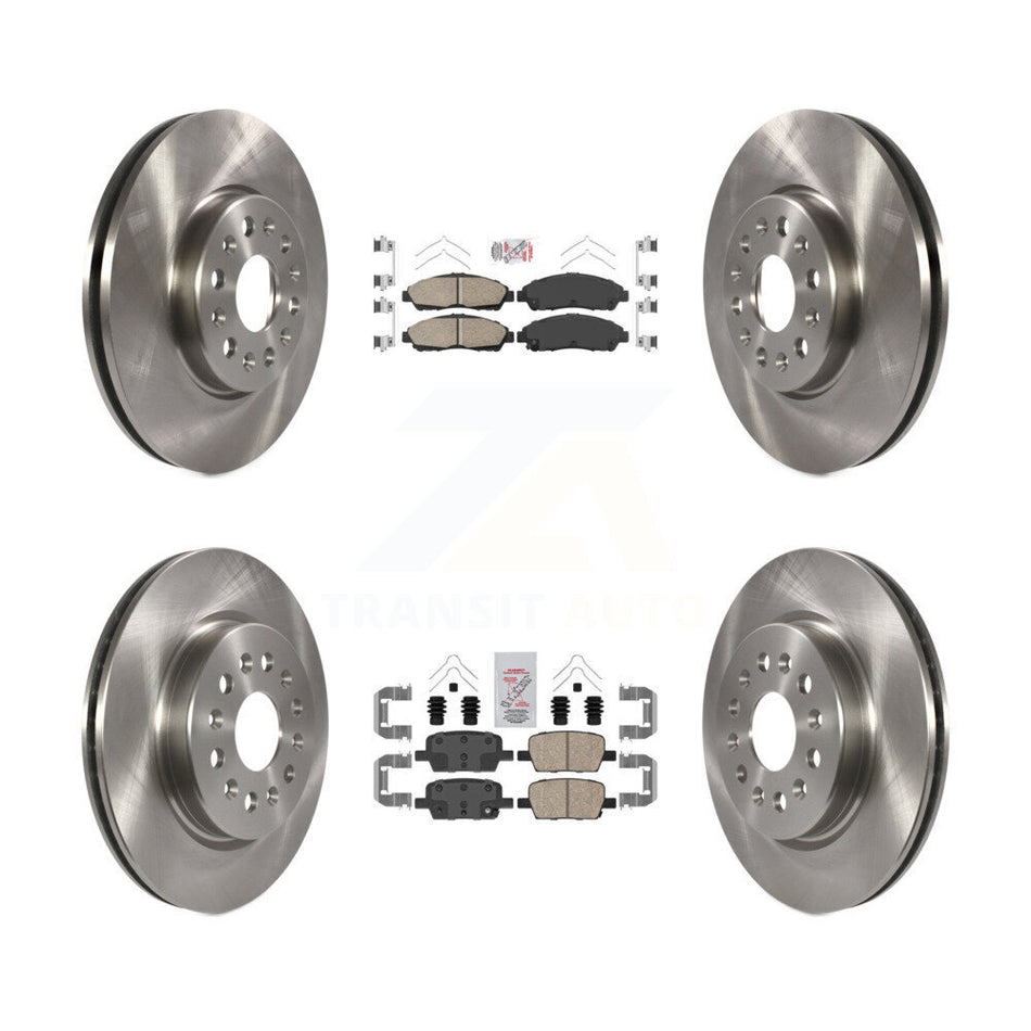 Front Rear Ceramic Pad And Brake Rotor Kit For Chevrolet Traverse GMC Acadia Blazer Buick K8A-101412